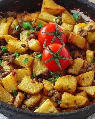 Картофель с фаршем