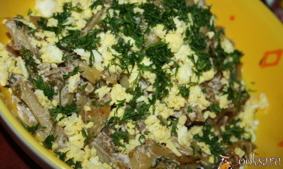 Рецепт картофеля с грецким орехом, кинзой и чесноком