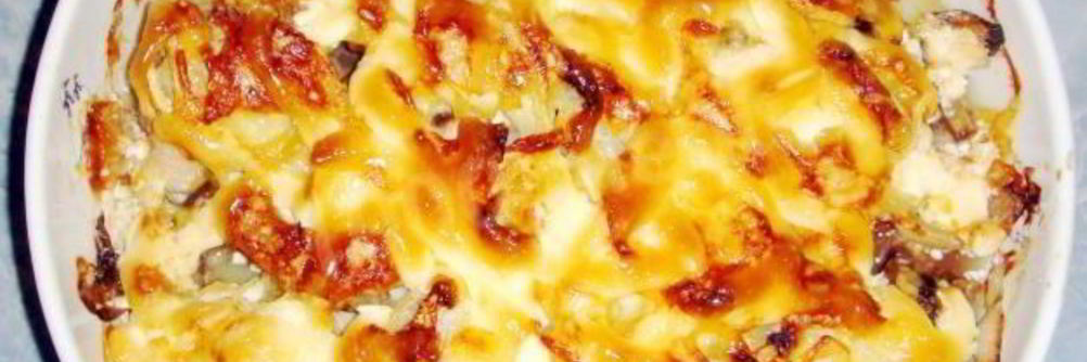 Картофель с мясом и грибами