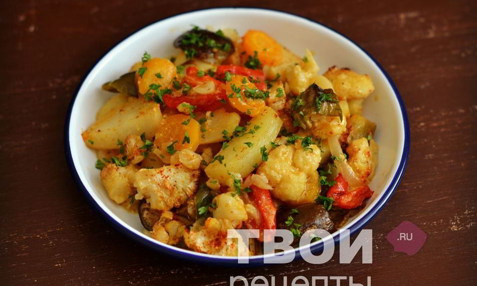 Рецепт картофеля с овощами