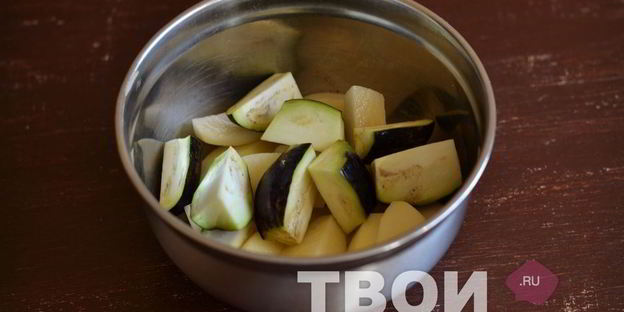 картофель с овощами