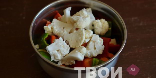 картофель с овощами