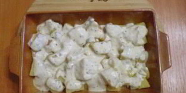 картофель в духовке под соусом