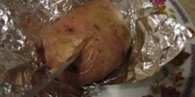 картофель в фольге с сыром