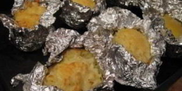 картофель в фольге с сыром