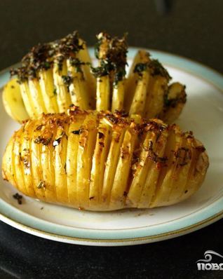 Картофель в форме ежика