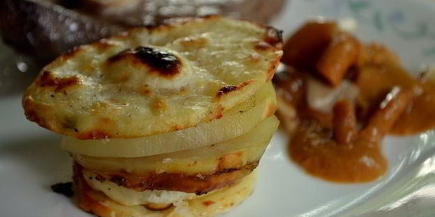 картофель в формочках