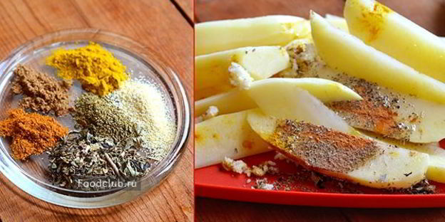 картофель в рукаве