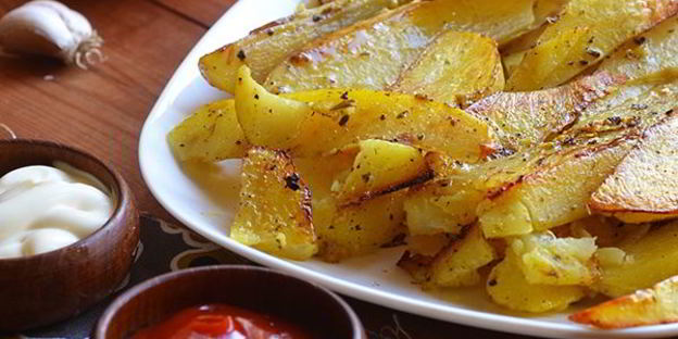 картофель в рукаве