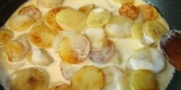 картофель в сливках