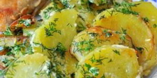 картофель в сливках