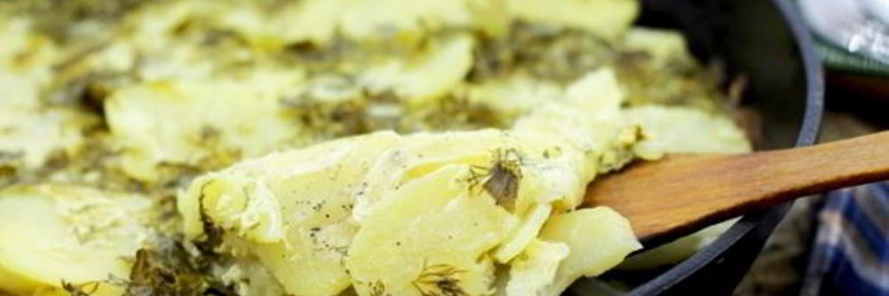 Картофель в сметане, в духовке