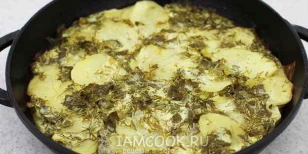 картофель в сметане, в духовке