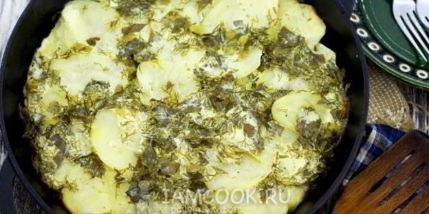 картофель в сметане, в духовке