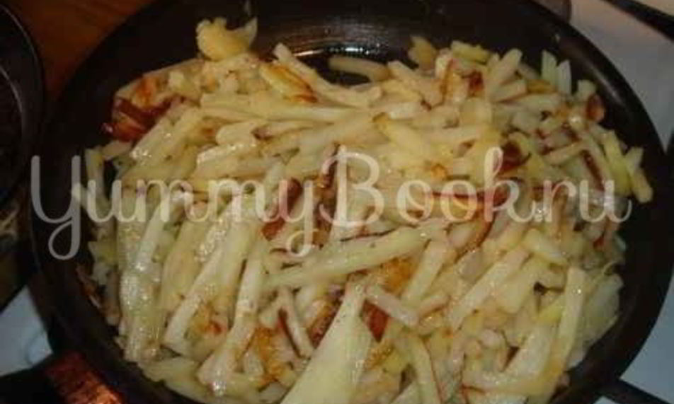Рецепт картофеля жареного с помидорами
