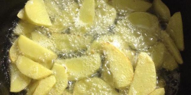 картофель жареный с тыквой