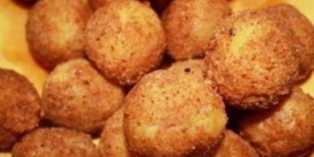 картофельные крокеты с ветчиной