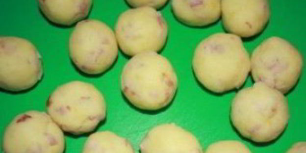 картофельные крокеты с ветчиной