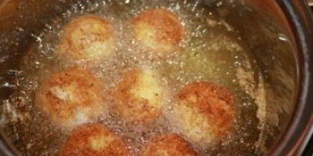 картофельные крокеты с ветчиной