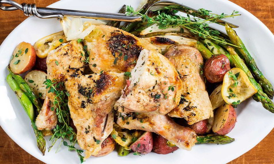 Рецепт картошки с курицей в духовке