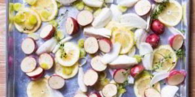 картошка с курицей в духовке