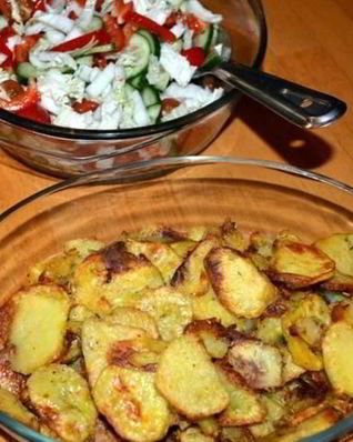 Хрустящий картофель в духовке