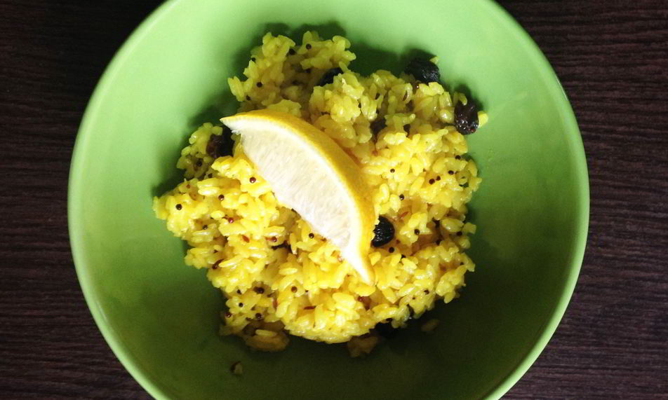 Рецепт лимонного риса нимбу чавал