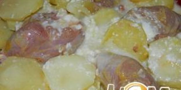 молочный картофель по быстрому