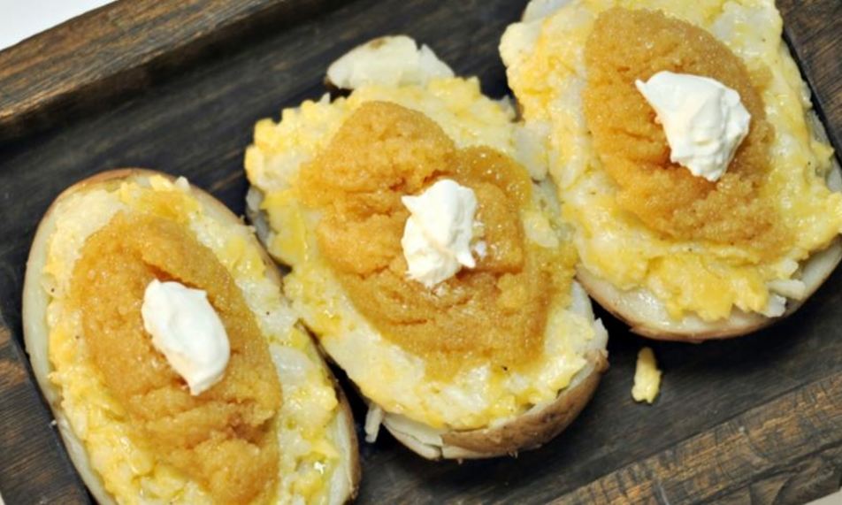 Рецепт нежного картофеля с щучьей икрой