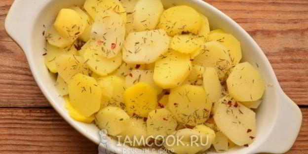 постная картошка с грибами в духовке