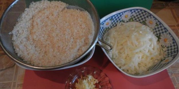 рис с чесноком