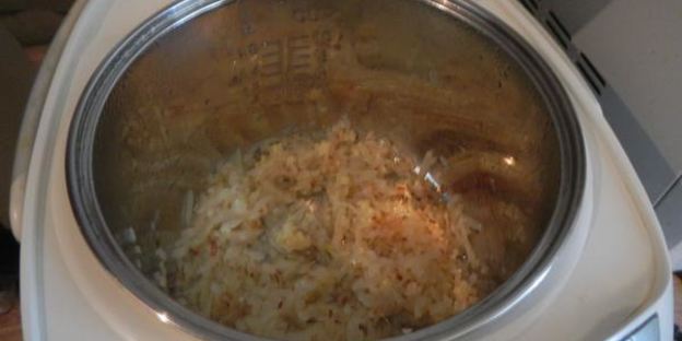 рис с чесноком