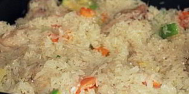 рис с кабачками и курицей