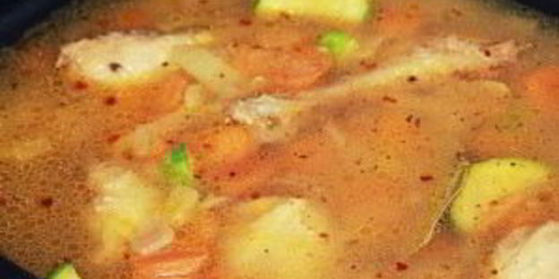 рис с кабачками и курицей