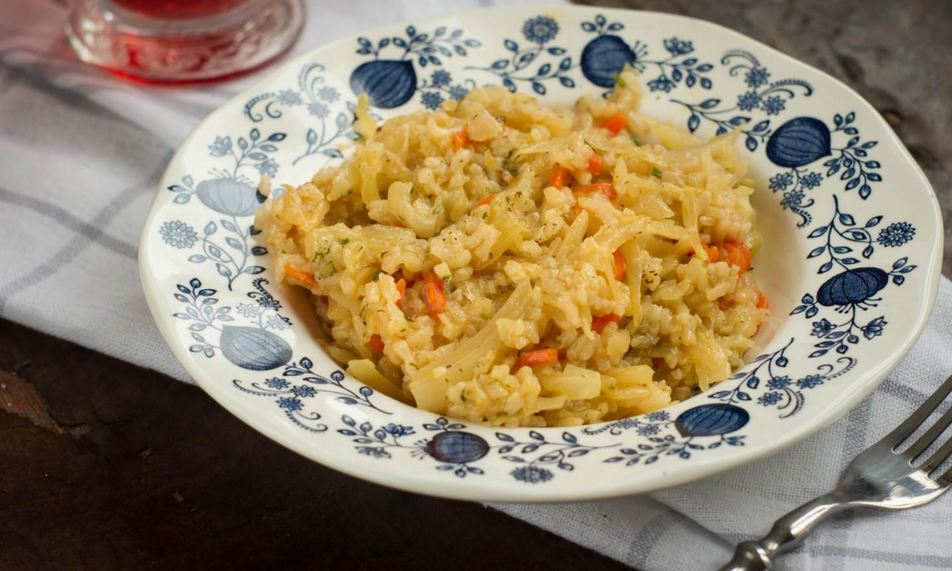 Рецепт риса с капустой в духовке