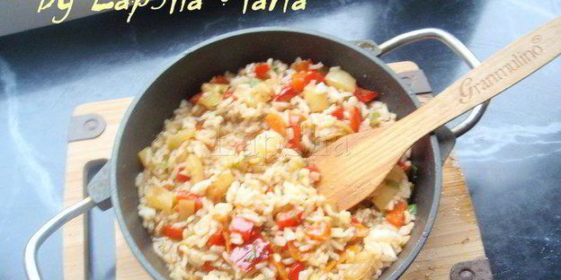 рис с овощами в японском стиле