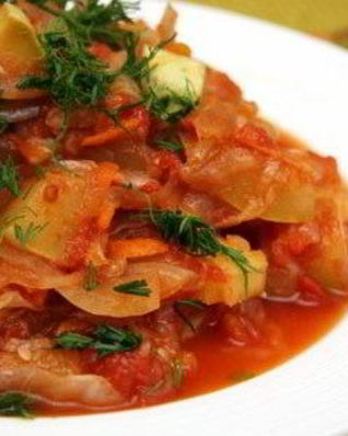 Рис с тушеными овощами