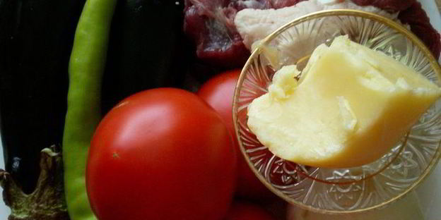 бадымджан, бибяр, помидор долмасы