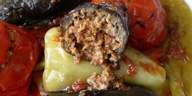 бадымджан, бибяр, помидор долмасы