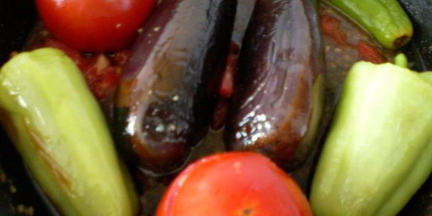 бадымджан, бибяр, помидор долмасы