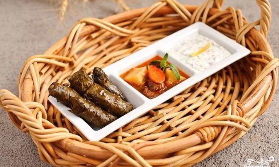 Рецепт долмы из виноградных листьев