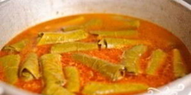 долма из виноградных листьев