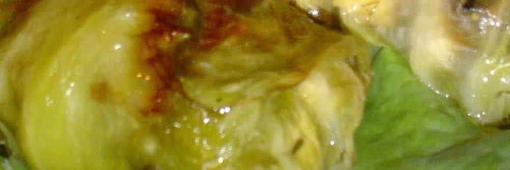 Голубцы с грибами и брынзой