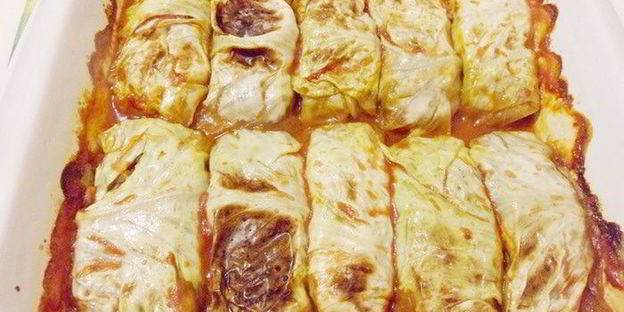 голубцы с консервированной фасолью и грибами