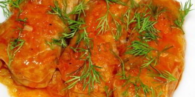 голубцы с куриным фаршем