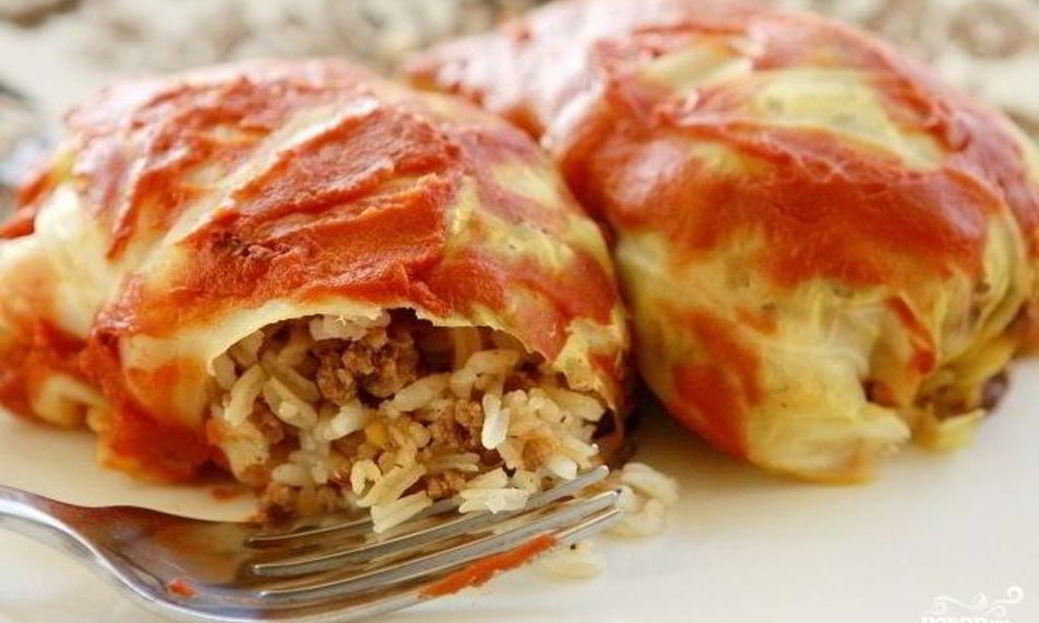 Рецепт голубцов с мясом и рисом