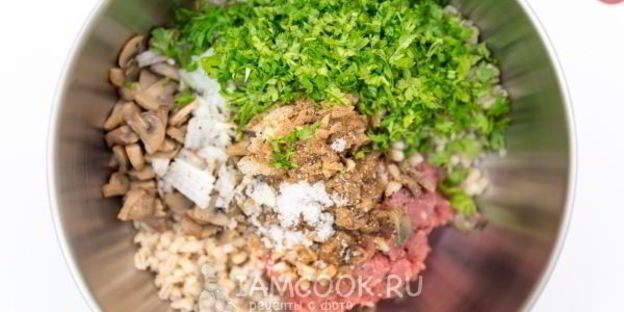 голубцы с перловкой и грибами