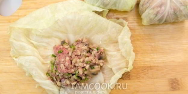голубцы с перловкой и грибами