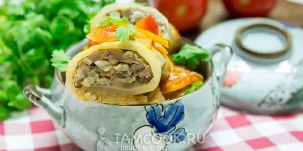 голубцы с перловкой и грибами