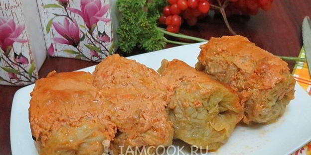 голубцы в духовке на противне